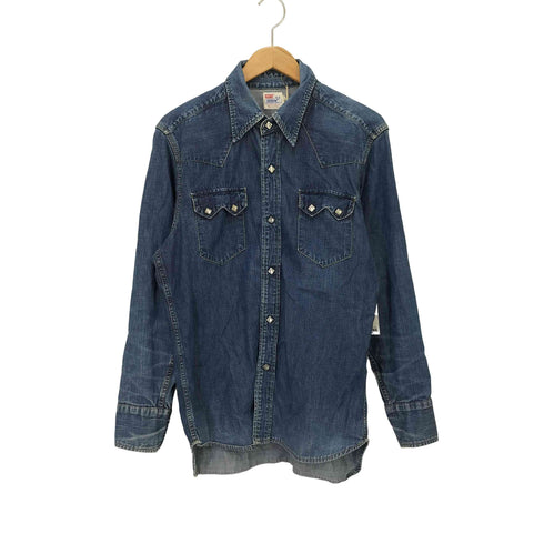 リーバイスヴィンテージクロージング Levis Vintage Clothing LVC 90s復刻 ショートホーン デニムウエスタンシャツ 90S DENIM WESTERN SHIRT メンズ 40