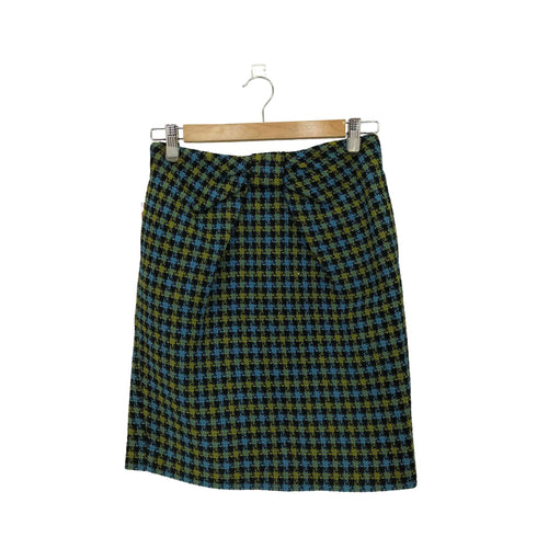 ポールスミスブラックレーベル Paul Smith BLACK LABEL レーヨン混 ツイードスカート レディース 40