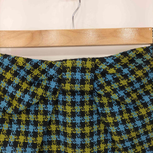 ポールスミスブラックレーベル Paul Smith BLACK LABEL レーヨン混 ツイードスカート レディース 40