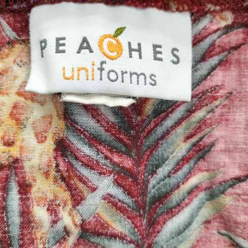 PEACHES unifoms アニマル 総柄 ノーカラー 2B ジャケット レディース import:XL