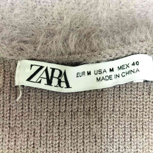 ザラ ZARA モヘアライク カーディガン レディース M