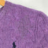 ポロラルフローレン POLO RALPH LAUREN ポニー刺繍 ケーブル編み カシミヤ クルーネック ニット セーター レディース import:XS
