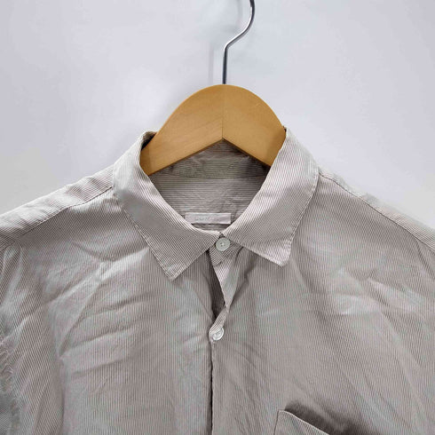 コモリ COMOLI 18SS シルク ストライプ コモリ シャツ メンズ JPN:1