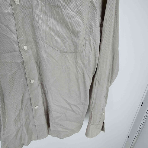 コモリ COMOLI 18SS シルク ストライプ コモリ シャツ メンズ JPN:1