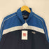 フィラ FILA 裏地メッシュ ラインパイピング ロゴ刺繍 ジップアップ ジャケット メンズ import:M