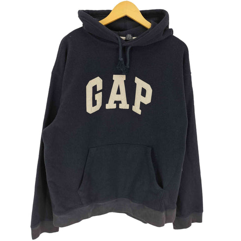 ギャップ Gap 90-00S 紺タグ アーチロゴ フリース プルオーバー パーカー メンズ import:XL