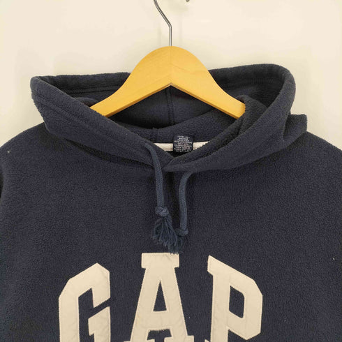 ギャップ Gap 90-00S 紺タグ アーチロゴ フリース プルオーバー パーカー メンズ import:XL