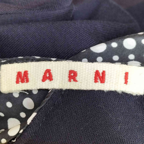 マルニ MARNI シルク切替 フリルブラウス レディース 38