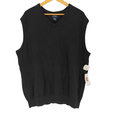 ハーバーベイ HARBOR BAY Vネック コットン ニット ベスト メンズ 1XL