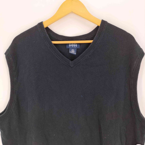 ハーバーベイ HARBOR BAY Vネック コットン ニット ベスト メンズ 1XL