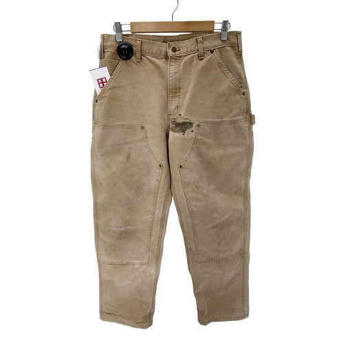 カーハート Carhartt WASHED-DUCK DOUBLE-FRONT WORK DUNGAREE ダック ダブルニー ワーク パンツ メンズ 34×32