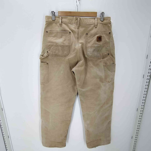 カーハート Carhartt WASHED-DUCK DOUBLE-FRONT WORK DUNGAREE ダック ダブルニー ワーク パンツ メンズ 34×32