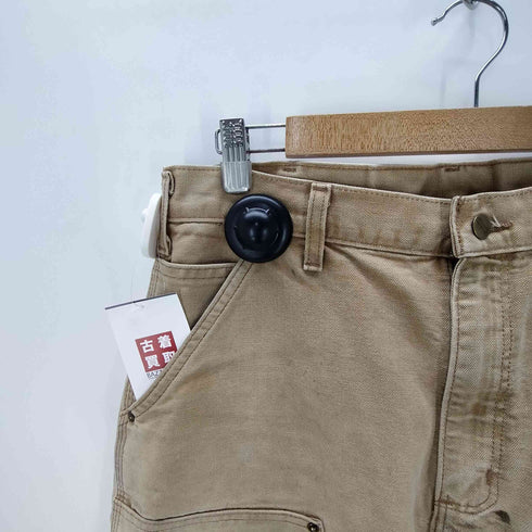 カーハート Carhartt WASHED-DUCK DOUBLE-FRONT WORK DUNGAREE ダック ダブルニー ワーク パンツ メンズ 34×32
