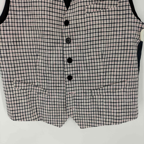 EXIBIT リネン混チェックジレ メンズ JPN:XL