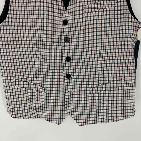 EXIBIT リネン混チェックジレ メンズ JPN:XL