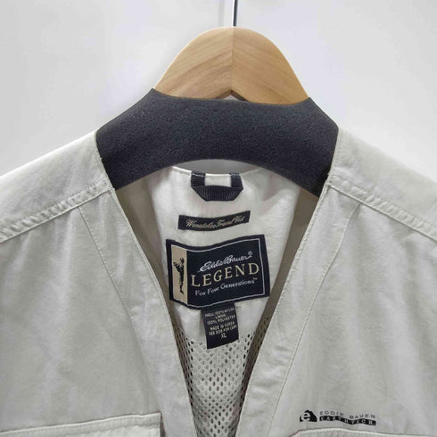 エディーバウアー Eddie Bauer 90-00S LEGEND ナイロン フィッシング ベスト 裏地メッシュ メンズ import:XL