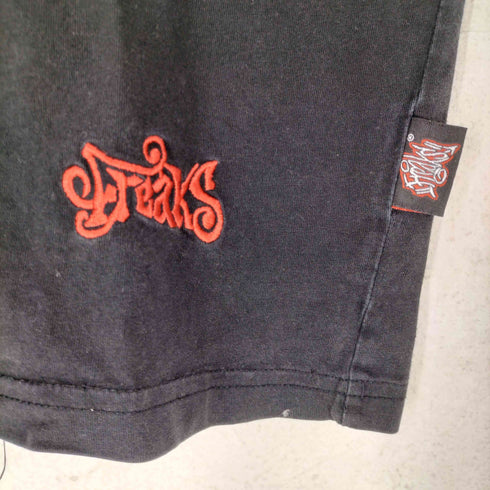 freaks traditional denim ロゴ刺繍S/S Tシャツ メンズ M