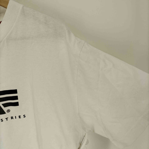 アルファインダストリーズ ALPHA INDUSTRIES ロゴプリント クルーネックTシャツ メンズ import:XL