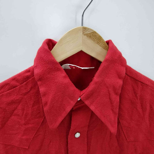 ラングラー Wrangler 70S USA製 三角タグ 襟芯 ウエスタン シャツ メンズ import:M