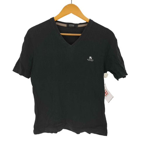バーバリーブラックレーベル BURBERRY BLACK LABEL ロゴプリント Vネック ショートスリーブTシャツ メンズ 2