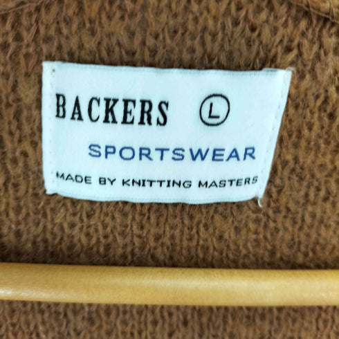 バッカーズ Backers SPORTSWEAR モヘア混 ナイロン ウール アクリル カーディガン メンズ import:L