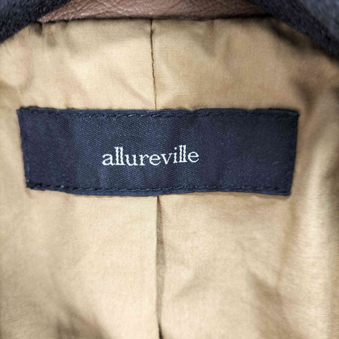 アルアバイル allureville 羊革 ダブルライダースジャケット レディース