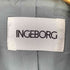 インゲボルグ INGEBORG ツイード レース パール金ボタン 4B シングルブレスト テーラードジャケット レディース JPN:M