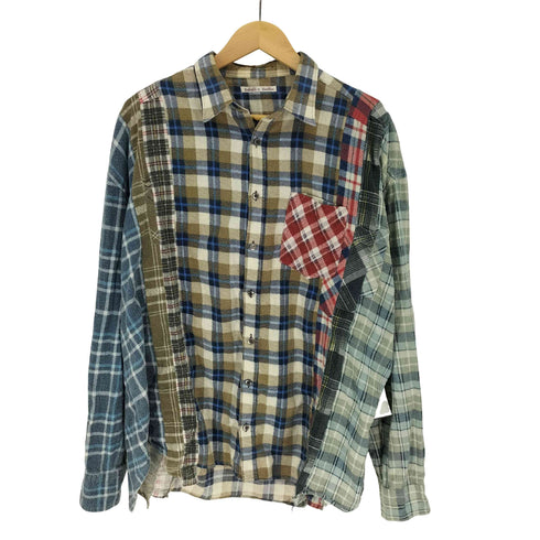 リビルドバイニードルズ rebuild by needles ドッキング L/S フランネル シャツ メンズ