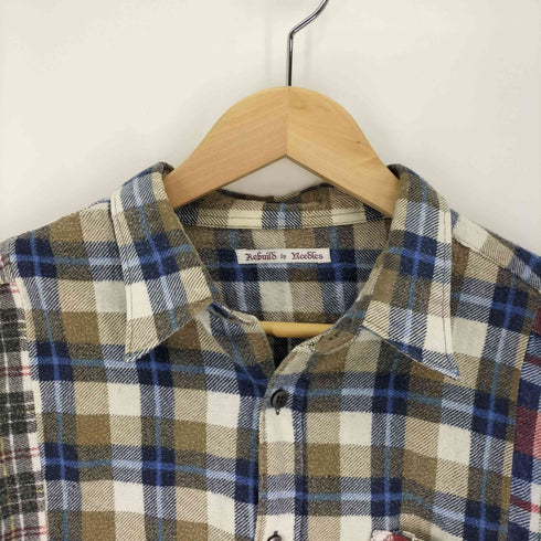 リビルドバイニードルズ rebuild by needles ドッキング L/S フランネル シャツ メンズ