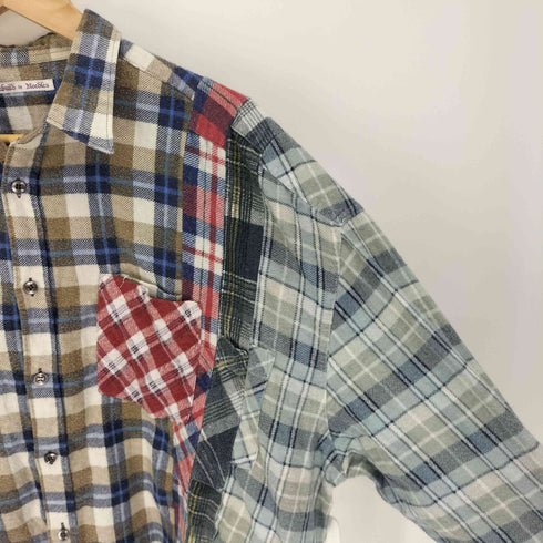 リビルドバイニードルズ rebuild by needles ドッキング L/S フランネル シャツ メンズ