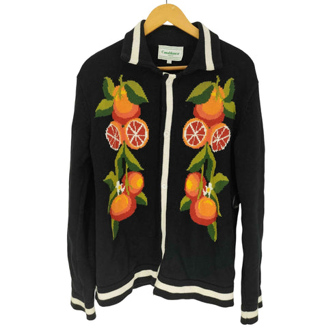 カサブランカ Casablanca Orange Knit Cardigan オレンジ ニット カーディガン ジップ ニット メンズ import:L