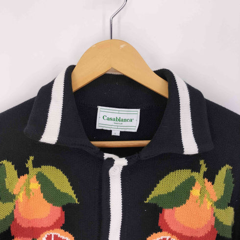 カサブランカ Casablanca Orange Knit Cardigan オレンジ ニット カーディガン ジップ ニット メンズ import:L