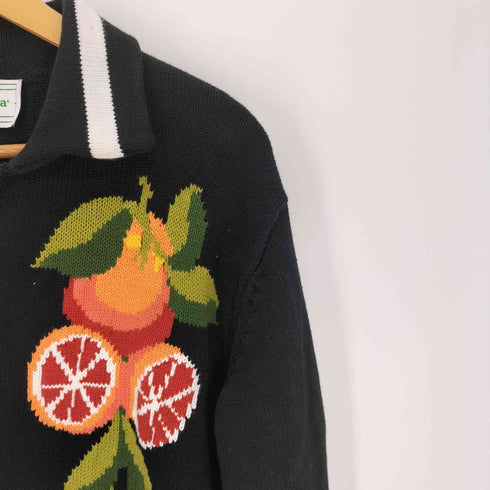 カサブランカ Casablanca Orange Knit Cardigan オレンジ ニット カーディガン ジップ ニット メンズ import:L