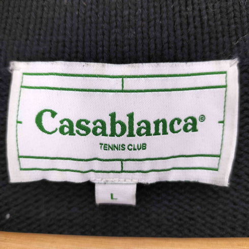 カサブランカ Casablanca Orange Knit Cardigan オレンジ ニット カーディガン ジップ ニット メンズ import:L