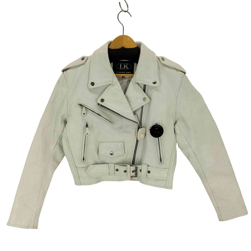 LK LEATHER KING REAL LEATHER 本革ダブルライダースジャケット メンズ JPN:L