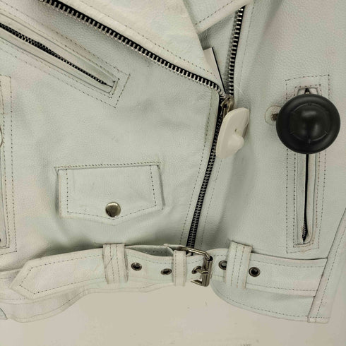 LK LEATHER KING REAL LEATHER 本革ダブルライダースジャケット メンズ JPN:L
