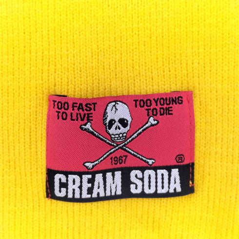 クリームソーダ CREAM SODA ファイヤーパターンニットマフラー メンズ