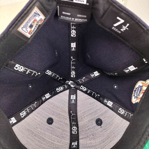 ニューエラ NEW ERA 59FIFTY チームロゴ刺繍6パネルキャップ つば裏緑 メンズ 7 1/2