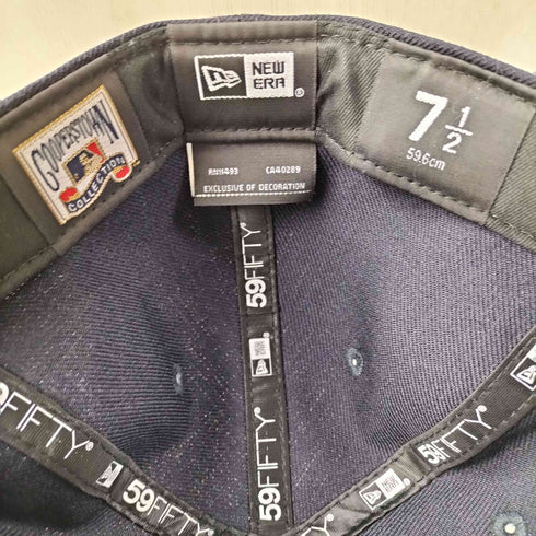 ニューエラ NEW ERA 59FIFTY チームロゴ刺繍6パネルキャップ つば裏緑 メンズ 7 1/2