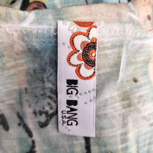 総柄プリント S/S Tシャツ y2k レディース