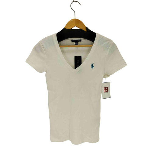 ラルフローレン RALPH LAUREN スモールポニー刺繍S/S Vネックカットソー レディース JPN:S