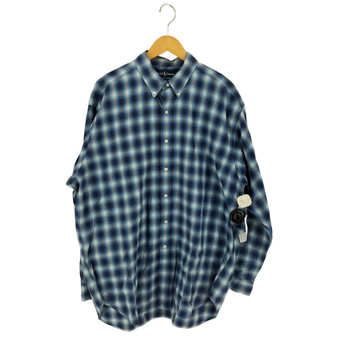 ラルフローレン RALPH LAUREN BLAKE オンブレチェック ボタンダウンシャツ メンズ XL