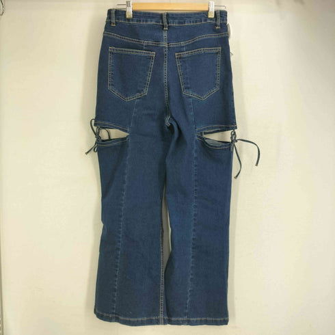 マジェスティックレゴン MAJESTIC LEGON サイドスリットストレッチフレアデニムパンツ レディース JPN:L