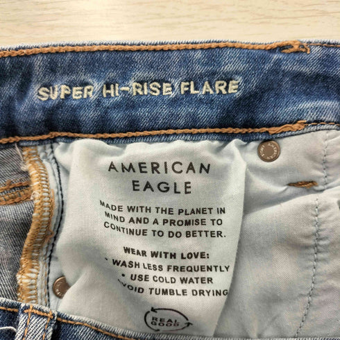 アメリカンイーグル AMERICAN EAGLE ストレッチフレアデニムパンツ レディース 10 short