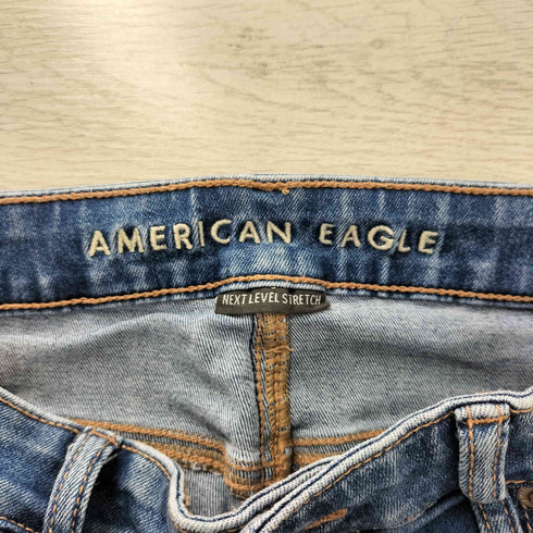 アメリカンイーグル AMERICAN EAGLE ストレッチフレアデニムパンツ レディース 10 short