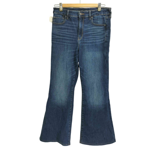 アメリカンイーグル AMERICAN EAGLE ストレッチフレアデニムパンツ レディース 10 SHORT