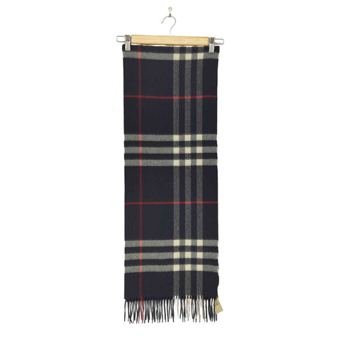 バーバリー BURBERRY CASHMERE100% カシミヤ GIANT CHECK マフラー メンズ