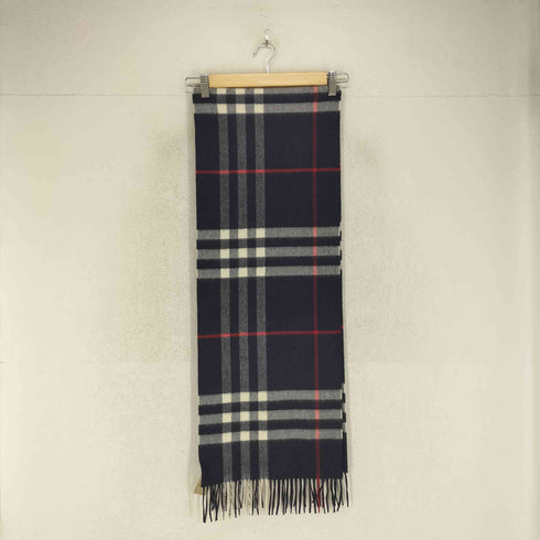 バーバリー BURBERRY CASHMERE100% カシミヤ GIANT CHECK マフラー メンズ
