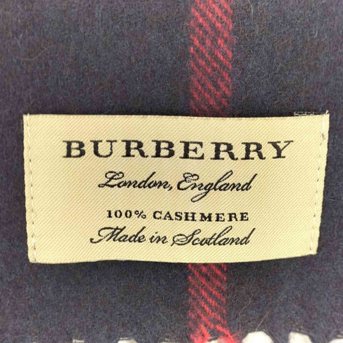 バーバリー BURBERRY CASHMERE100% カシミヤ GIANT CHECK マフラー メンズ