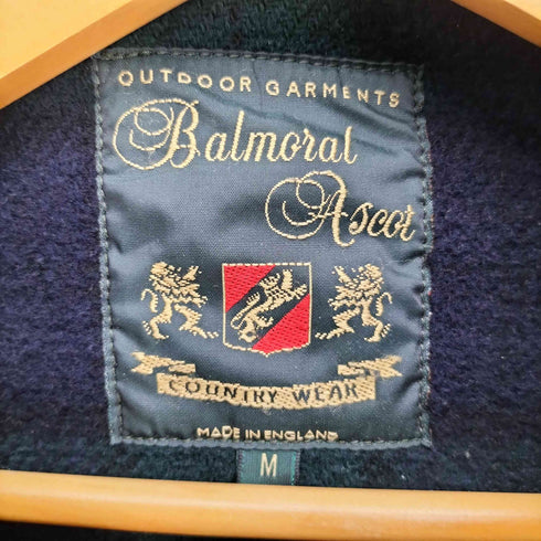 Balmoral Ascot 英国製 裏地タータンチェック ダッフルコート メンズ import:M